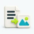 PDF画像化を表すページ書き出しのアイコン