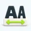 Character width conversion icon for the full-width half-width converter tool